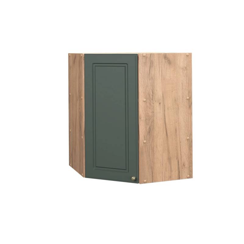 Vicco Eckhängeschrank Fame-Line Grün-Gold Landhaus/Goldkraft Eiche 57 cm von Vicco
