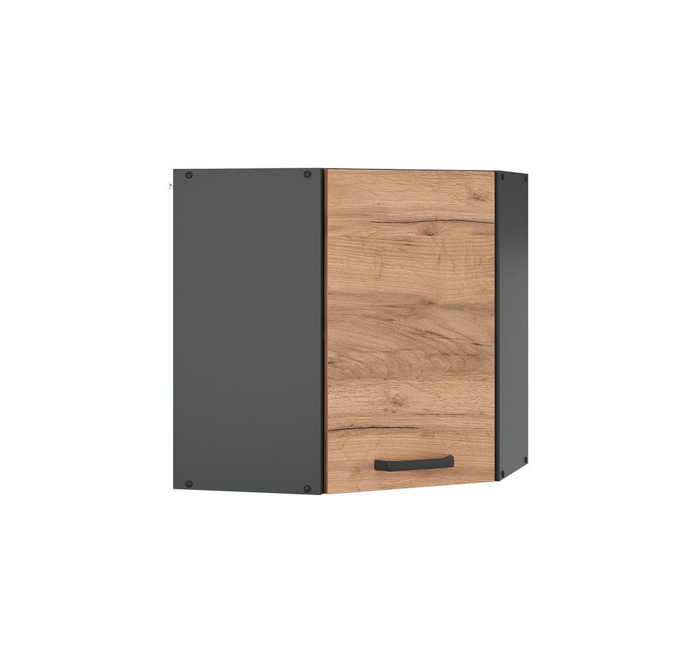 Vicco Eckhängeschrank R-Line, Goldkraft Eiche/Anthrazit, 57 cm (1 Hängeschrank) Eckhängeschrank von Vicco