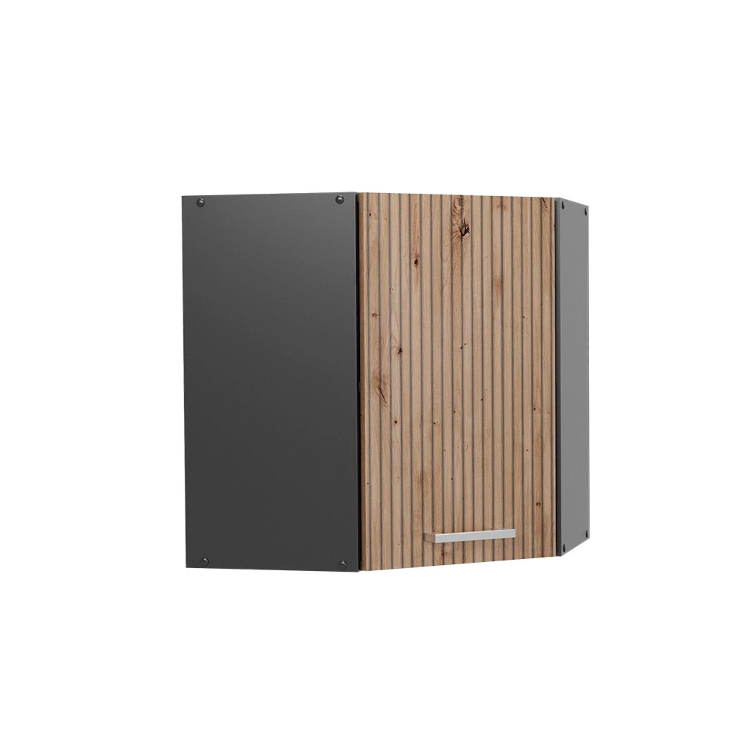 Vicco Eckhängeschrank R-Line Küchen-Eckschrank Artisan-Eiche/Anthrazit 57 cm von Vicco