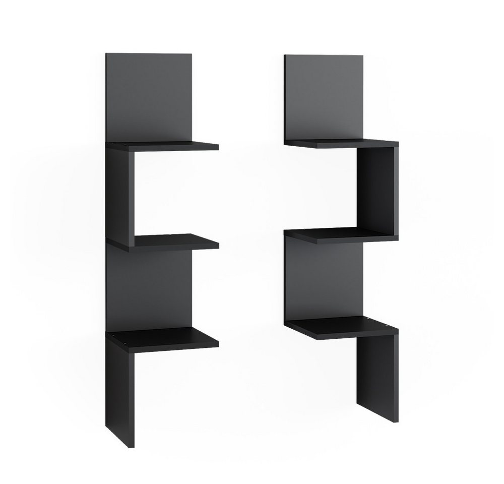 Vicco Eckregal Paolo, Schwarz, 28 x 116.4 cm 2er Set Vicco Eckregal Paolo, Schwarz, 28 x 116.4 cm 2er Set von Vicco