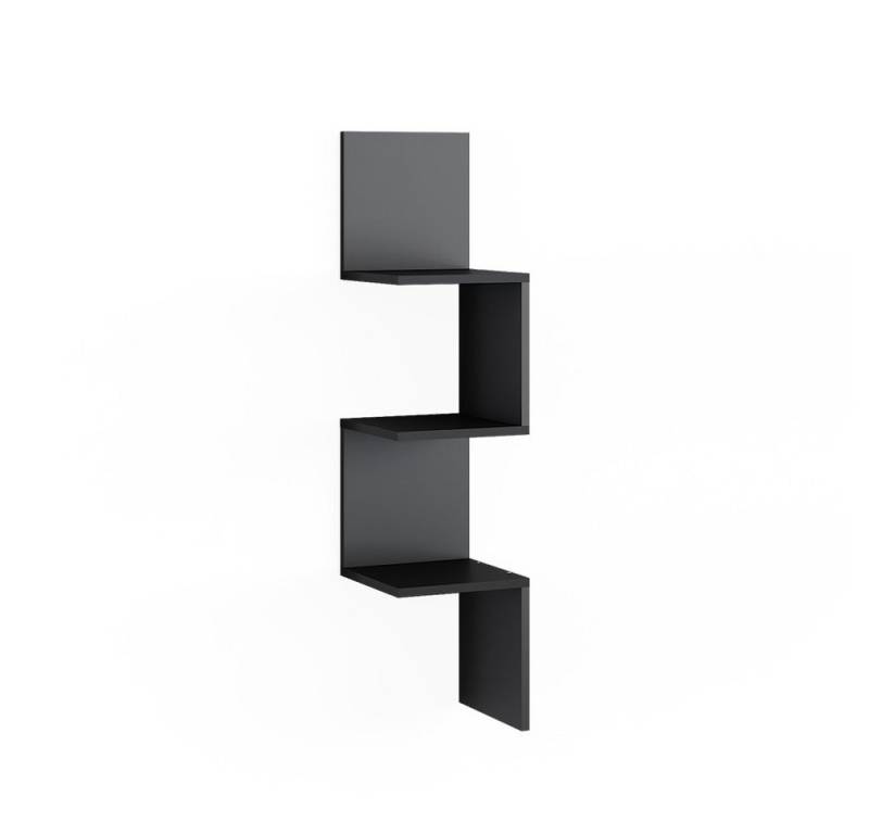 Vicco Eckregal Paolo, Schwarz, 28 x 116.4 cm von Vicco