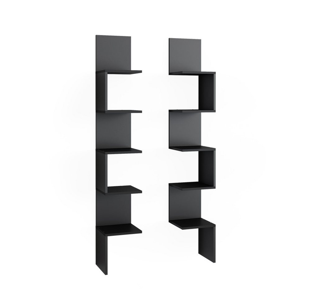 Vicco Eckregal Paolo, Schwarz, 28 x 175.4 cm 2er Set Vicco Eckregal Paolo, Schwarz, 28 x 175.4 cm 2er Set von Vicco