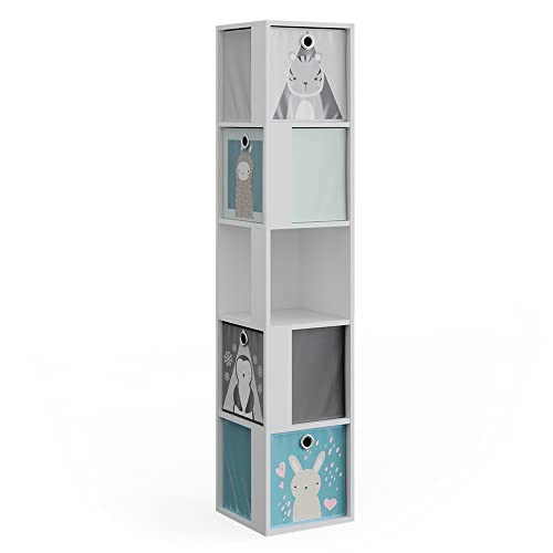 Vicco Kinderregal Lio, Spielzeugregal für Faltboxen, Weiß, 33.3 x 162.2 cm mit 4 Faltboxen Vicco Kinderregal Lio, Spielzeugregal für Faltboxen, Weiß, 33.3 x 162.2 cm mit 4 Faltboxen von Vicco