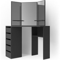 Eckschminktisch Arielle, Schwarz, 110 cm Vicco Eckschminktisch Arielle, Schwarz, 110 cm Vicco von Vicco