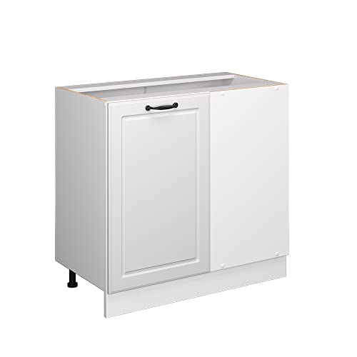 Vicco Eckunterschrank R-Line, Weiß Landhaus/Weiß, 86 cm ohne Arbeitsplatte Vicco Eckunterschrank R-Line, Weiß Landhaus/Weiß, 86 cm ohne Arbeitsplatte von Vicco