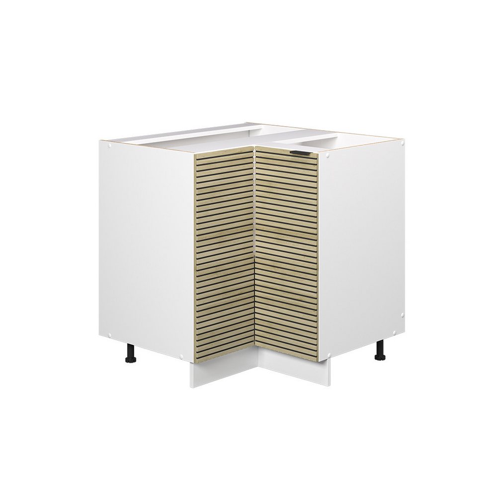 Vicco Eckunterschrank Fame-Line, Eiche Paneel/Weiß, 80.5 cm ohne Arbeitsplatte Vicco Eckunterschrank Fame-Line, Eiche Paneel/Weiß, 80.5 cm ohne Arbeitsplatte von Vicco