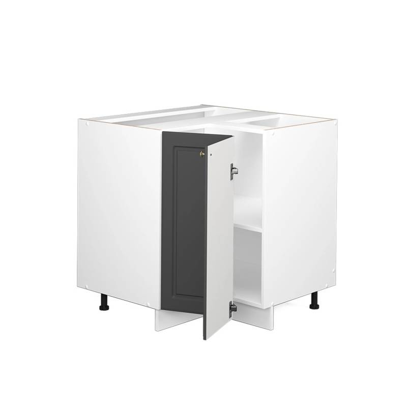 Vicco Eckunterschrank Fame-Line Anthrazit-Gold/Weiß 81 cm AP Anthrazit von Vicco