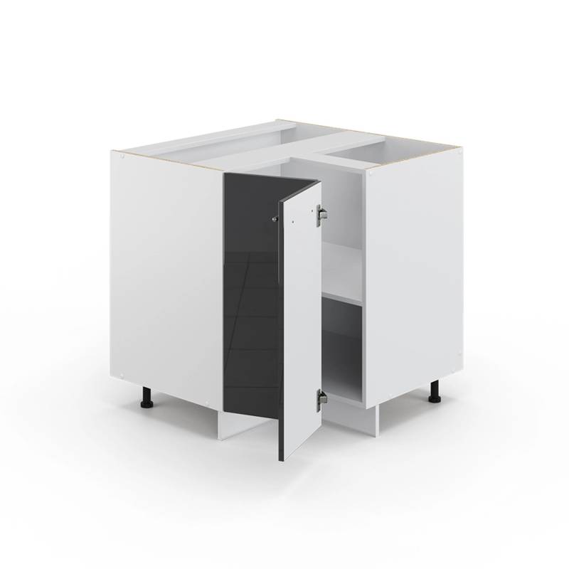 Vicco Eckunterschrank Fame-Line Anthrazit Hochglanz/Weiß 81 cm AP Eiche Vicco Eckunterschrank Fame-Line Anthrazit Hochglanz/Weiß 81 cm AP Eiche von Vicco