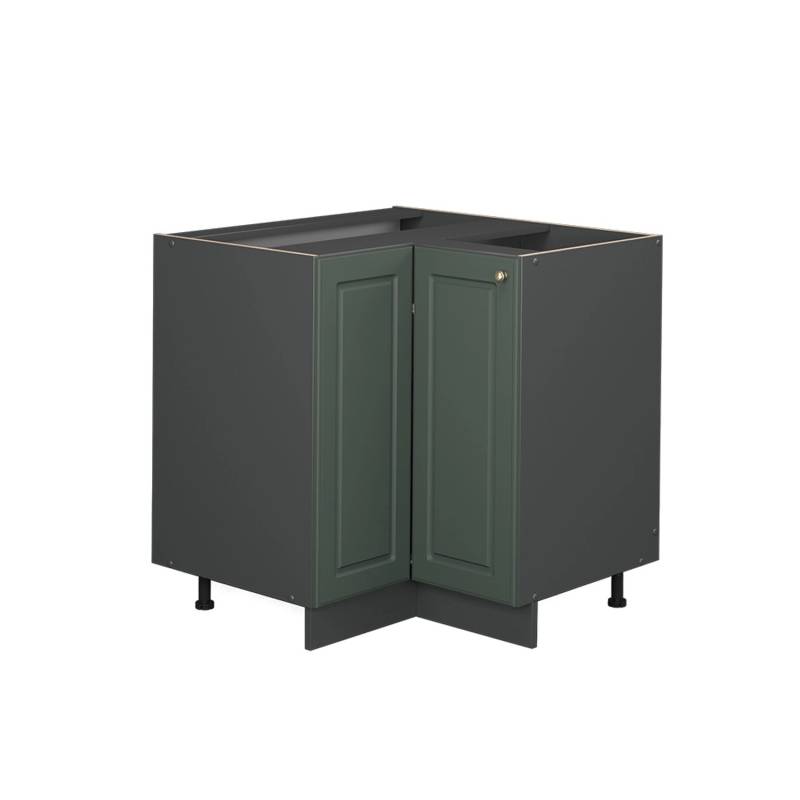 Vicco Eckunterschrank Fame-Line Grün-Gold Landhaus/Anthrazit 81 cm ohne Arbeitsplatte von Vicco