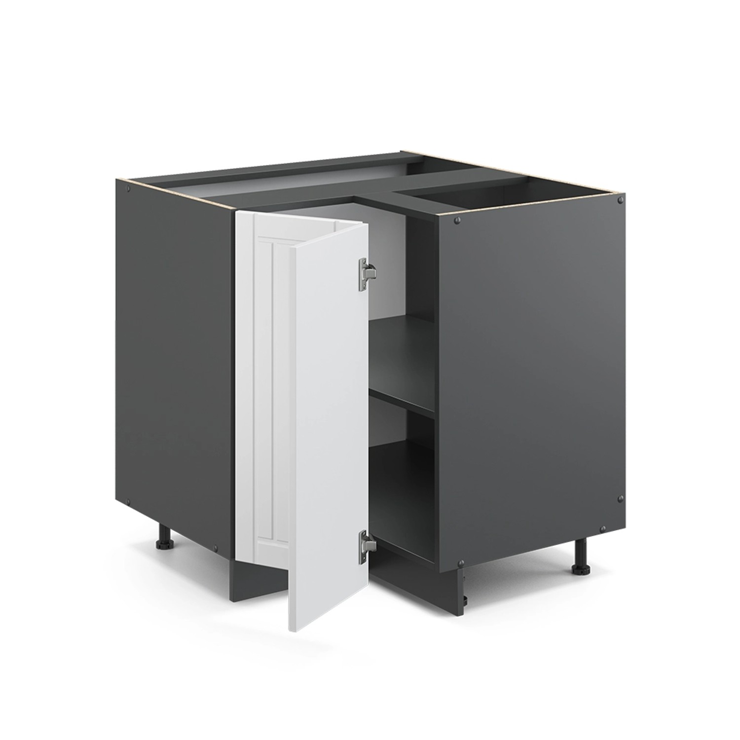 Vicco Eckunterschrank Fame-Line Weiß Landhaus/Anthrazit 81 cm AP Eiche Vicco Eckunterschrank Fame-Line Weiß Landhaus/Anthrazit 81 cm AP Eiche von Vicco