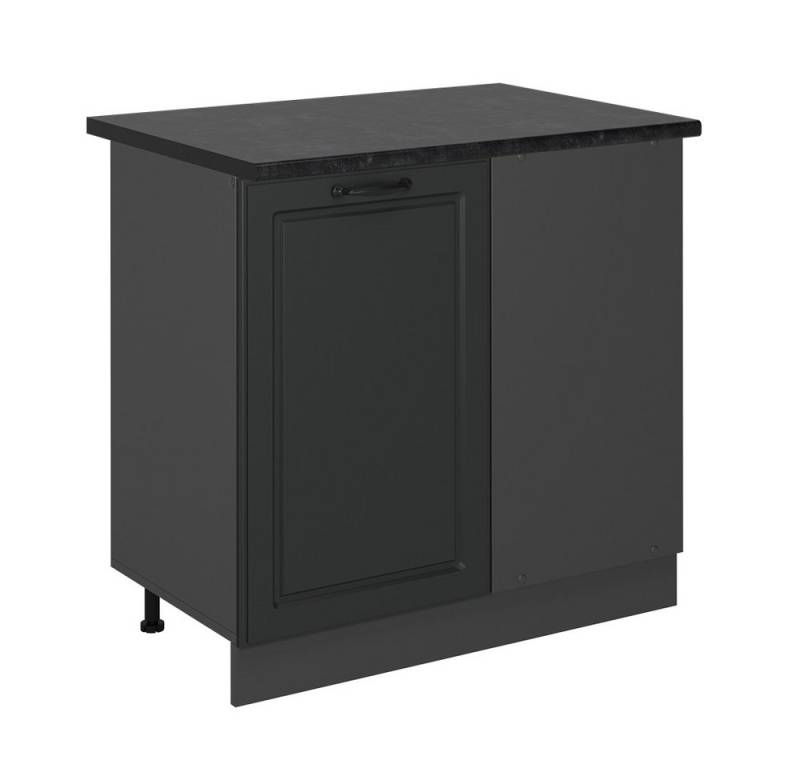 Vicco Eckunterschrank R-Line, Anthrazit Landhaus/Anthrazit, 86 cm, AP Anthrazit von Vicco