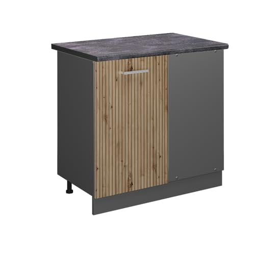 Vicco Eckunterschrank R-Line, Artisan-Eiche/Anthrazit, 86 cm, AP Anthrazit Vicco Eckunterschrank R-Line, Artisan-Eiche/Anthrazit, 86 cm, AP Anthrazit von Vicco