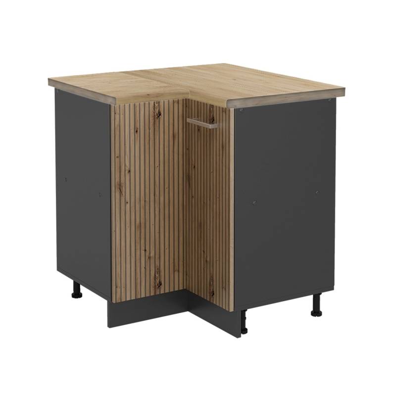 Vicco Eckunterschrank R-Line Artisan-Eiche/Anthrazit 76 cm AP Eiche von Vicco