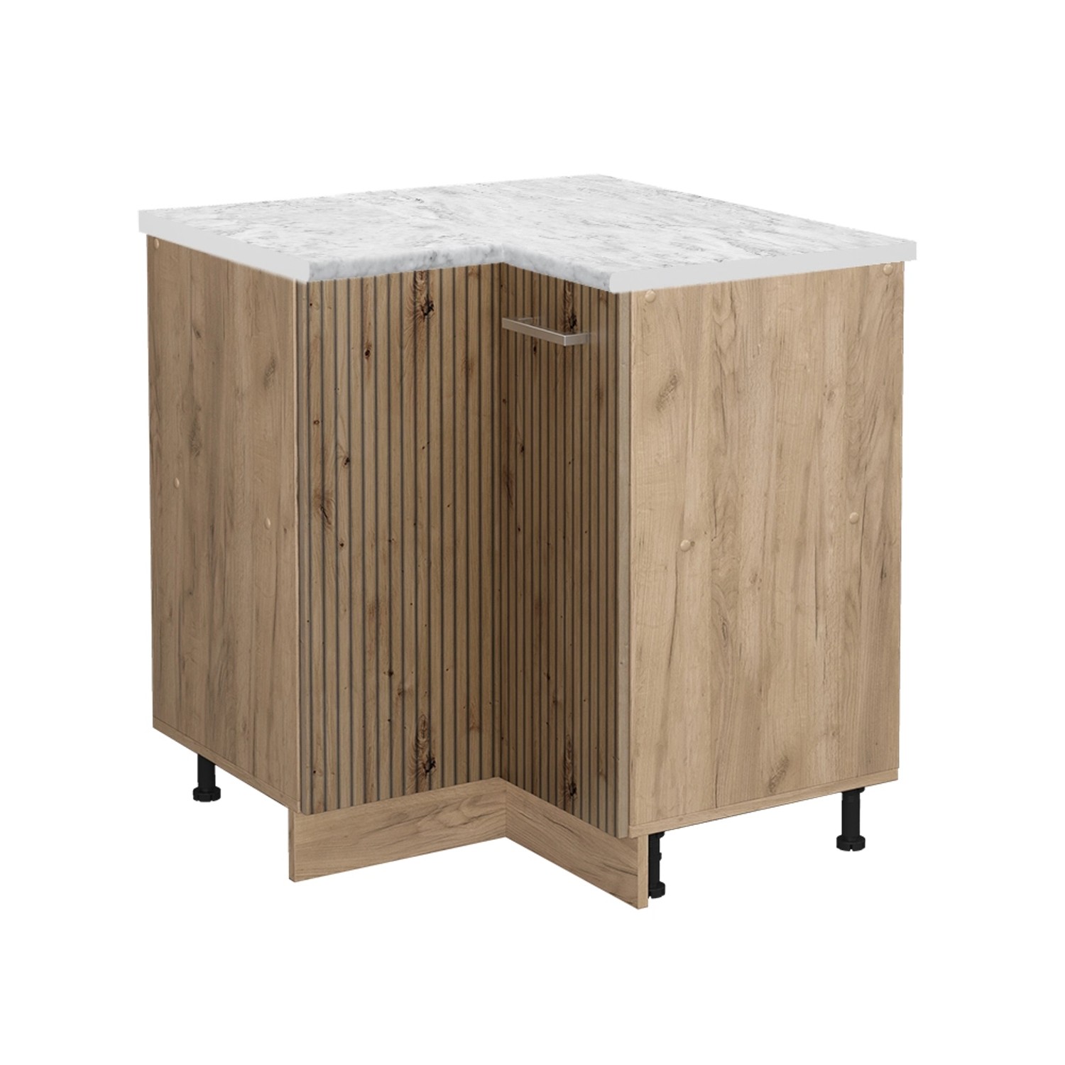 Vicco Eckunterschrank R-Line Artisan-Eiche/Goldkraft Eiche 76 cm AP Marmor von Vicco