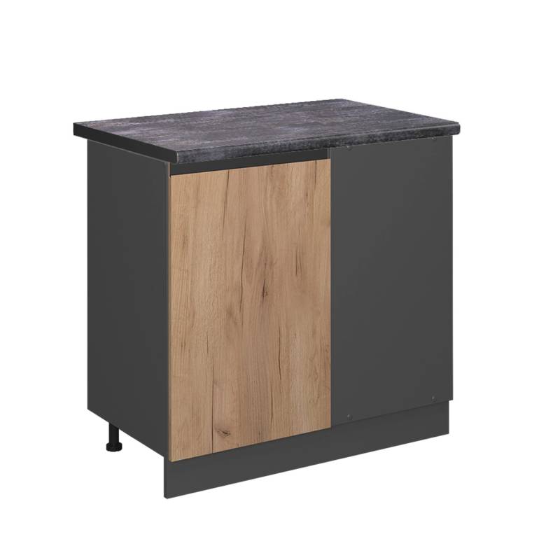 Vicco Eckunterschrank R-Line Goldkraft Eiche/Anthrazit 86 cm AP Anthrazit Vicco Eckunterschrank R-Line Goldkraft Eiche/Anthrazit 86 cm AP Anthrazit von Vicco