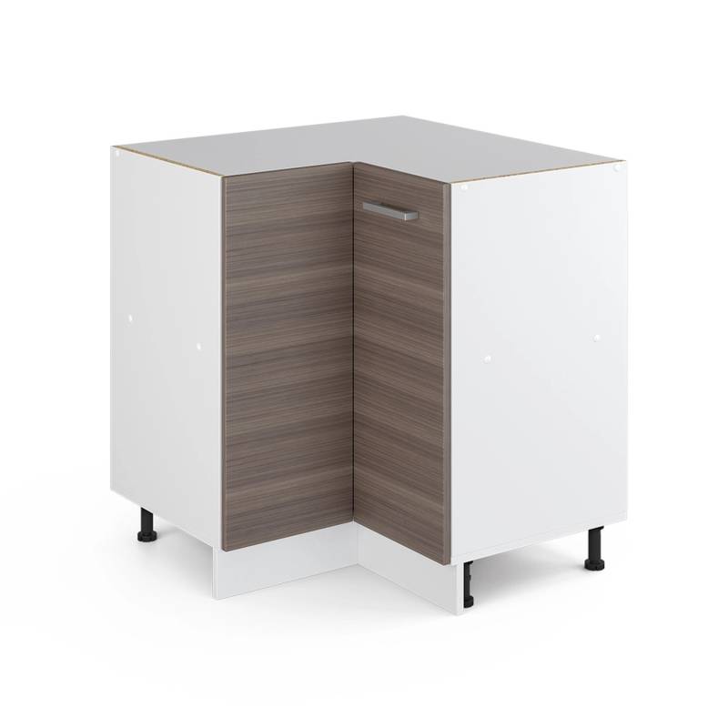 Vicco Eckunterschrank R-Line Küchen Eckschrank Grau/Weiß 76 cm ohne Arbeitsplatte von Vicco