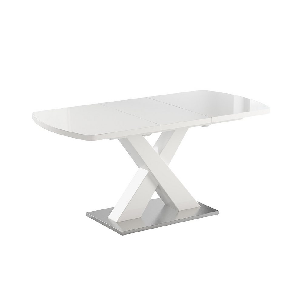 Vicco Esstisch Chinto, Weiß, 120 x 80 cm ausziehbar von Vicco