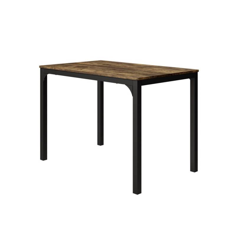 Vicco Esstisch Fyrk, Schwarz/Eiche rustikal, 110 x 70 cm von Vicco