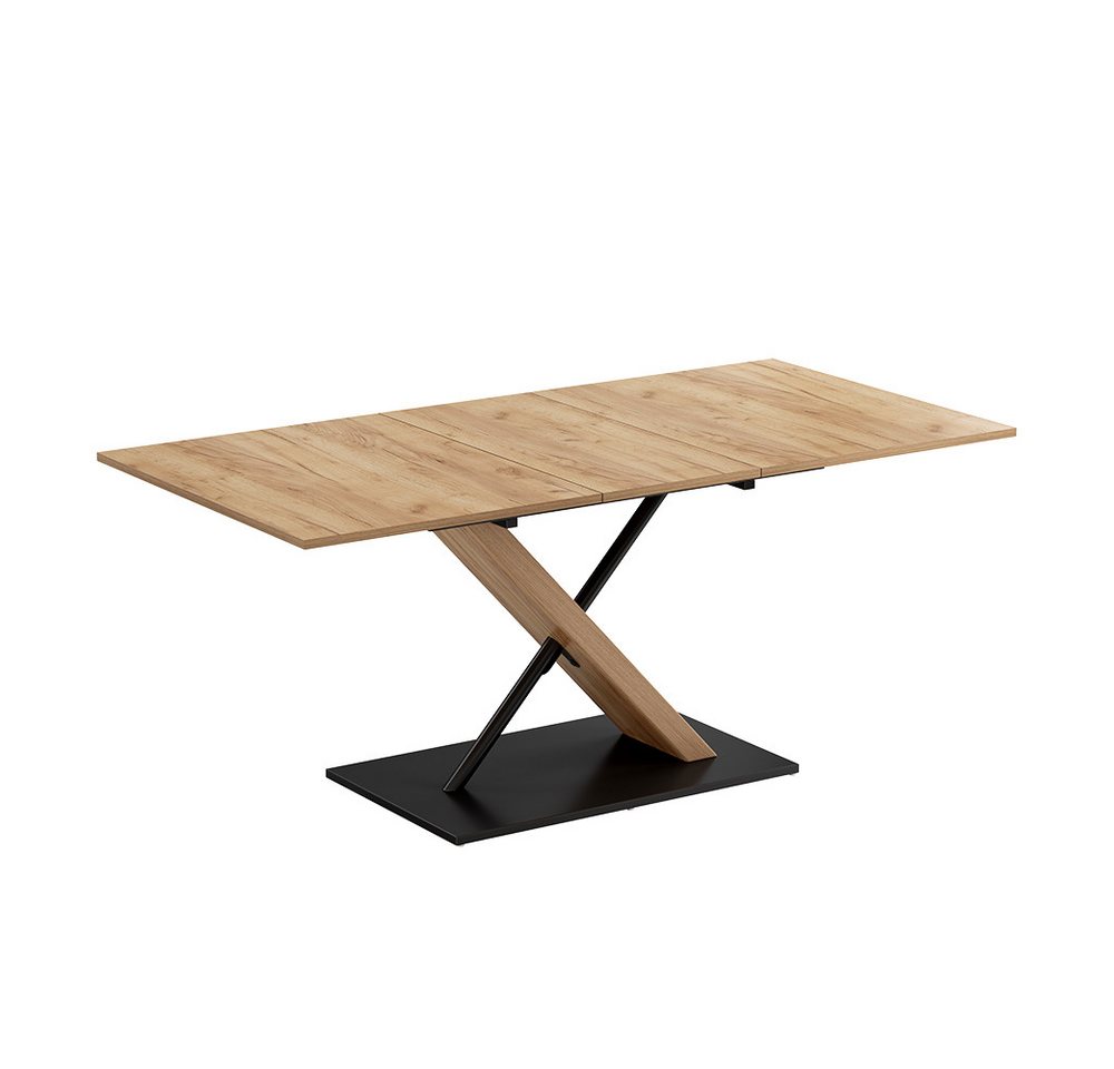 Vicco Esstisch Herta, Eiche/Schwarz, 140 x 90 cm Vicco Esstisch Herta, Eiche/Schwarz, 140 x 90 cm von Vicco