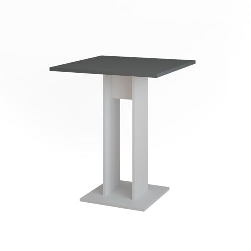 Vicco Esstisch Repose, Weiß/Anthrazit, 65 x 65 cm von Vicco