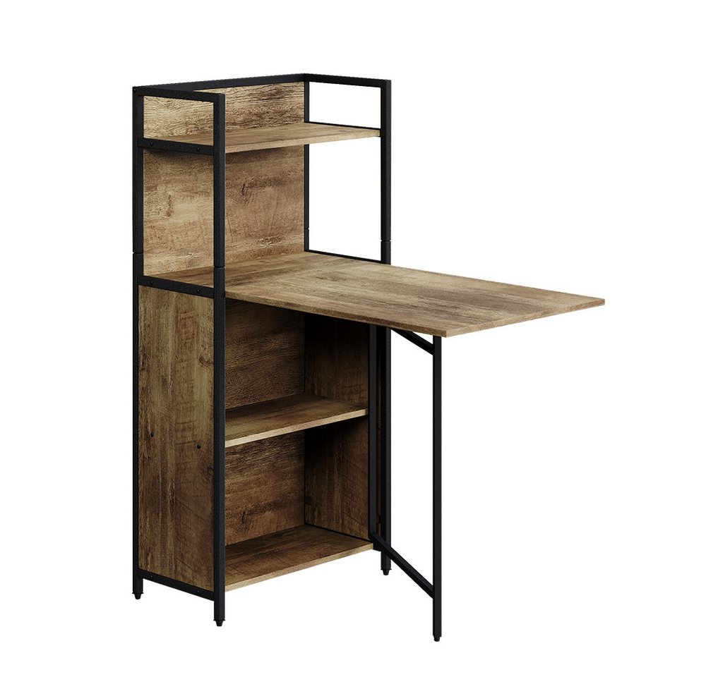 Vicco Esstisch Savio, Eiche rustikal, 57 x 30 cm mit klappbarer Tischplatte von Vicco
