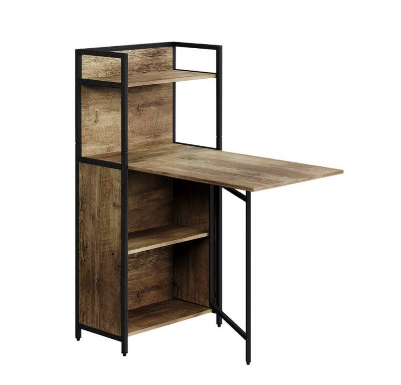 Vicco Esstisch Savio, Eiche rustikal, 57 x 30 cm mit klappbarer Tischplatte von Vicco