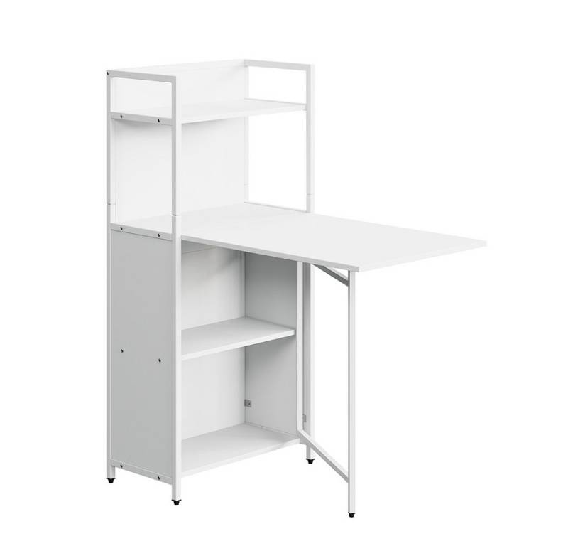 Vicco Esstisch Savio, Weiß, 57 x 30 cm mit klappbarer Tischplatte von Vicco