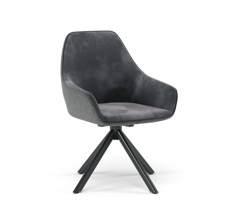 Vicco Esszimmerstuhl Eleganza, Anthrazit, 60 x 89 cm von Vicco