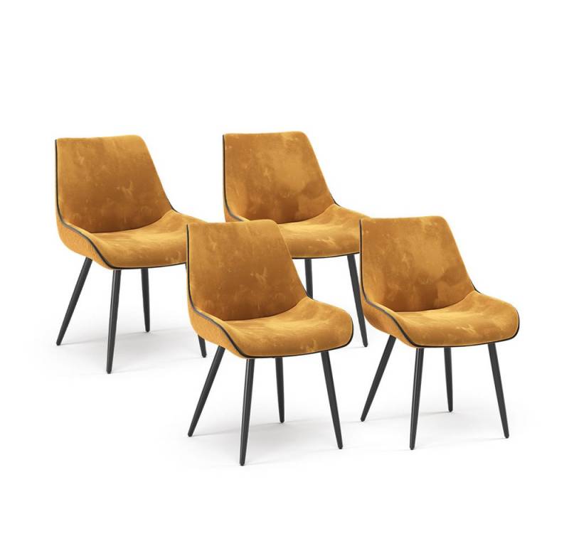Vicco Esszimmerstuhl Eleganza, Gelb, 4er Set Vicco Esszimmerstuhl Eleganza, Gelb, 4er Set von Vicco