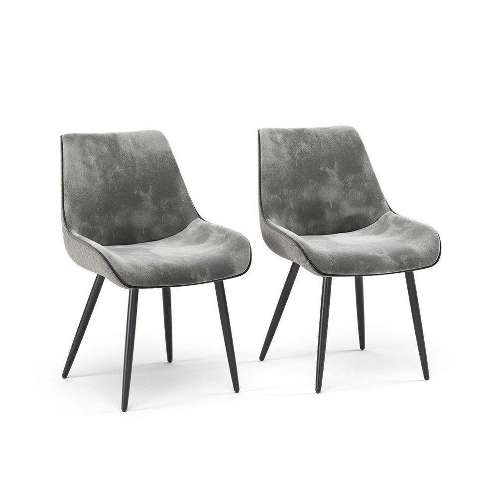 Vicco Esszimmerstuhl Eleganza, Grau, 2er Set Vicco Esszimmerstuhl Eleganza, Grau, 2er Set von Vicco