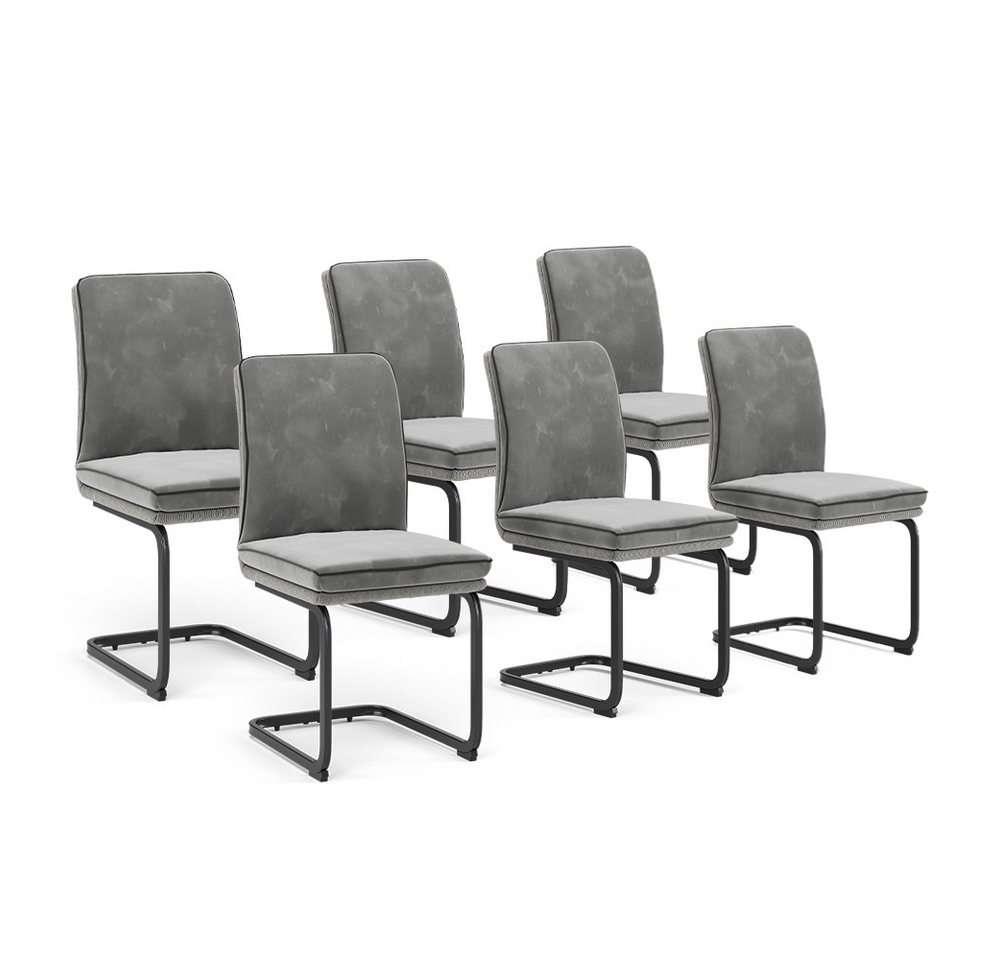 Vicco Esszimmerstuhl Eleganza, Grau, 6er Set Vicco Esszimmerstuhl Eleganza, Grau, 6er Set von Vicco
