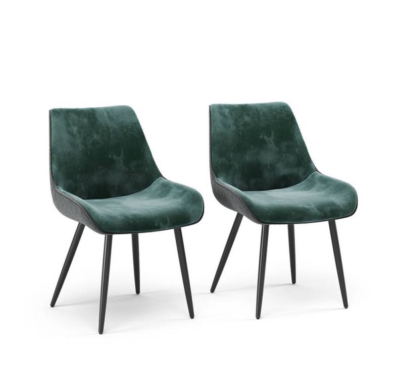 Vicco Esszimmerstuhl Eleganza, Grün, 2er Set von Vicco