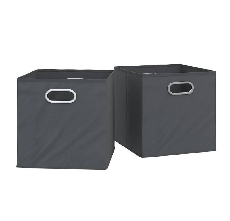 Vicco Faltbox, Anthrazit, 30 x 30 cm 2er Set von Vicco