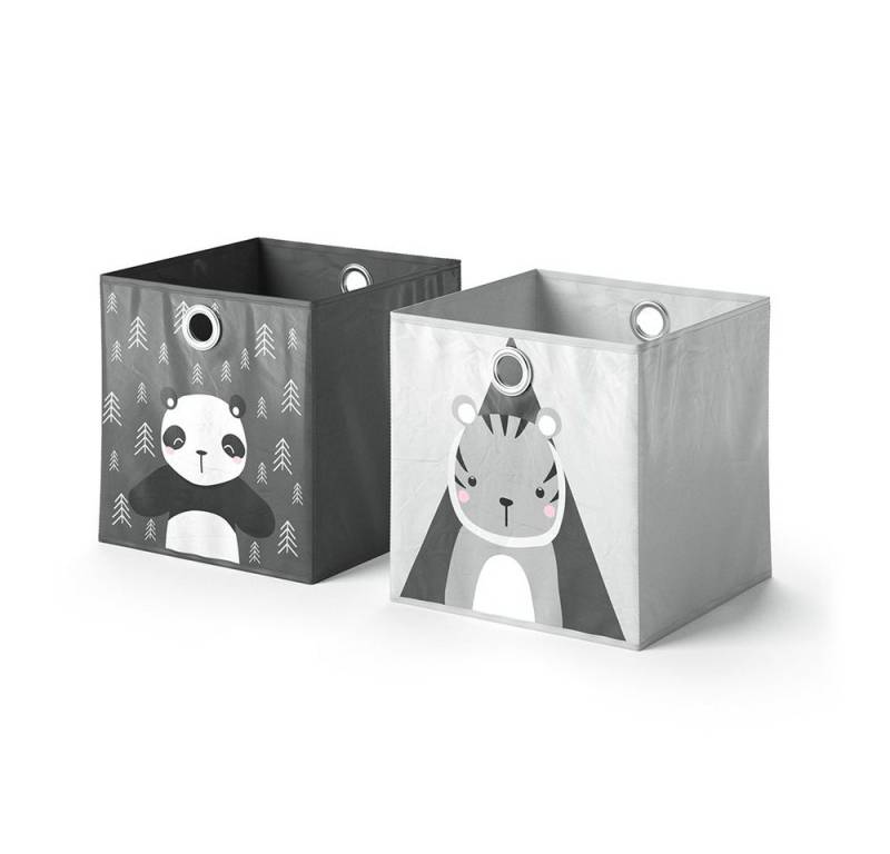 Vicco Faltbox, Grau, 30 x 30 cm 2er Set von Vicco