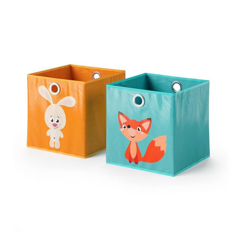 Vicco Faltbox, Orange/Blau, 30 x 30 cm 2er Set von Vicco