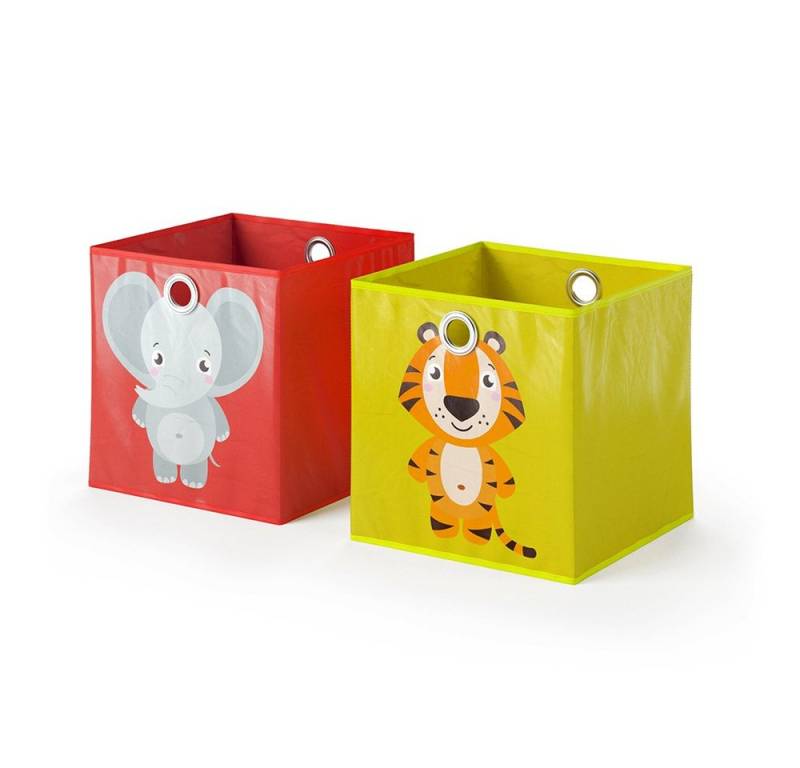 Vicco Faltbox, Rot/Gelb, 30 x 30 cm 2er Set von Vicco