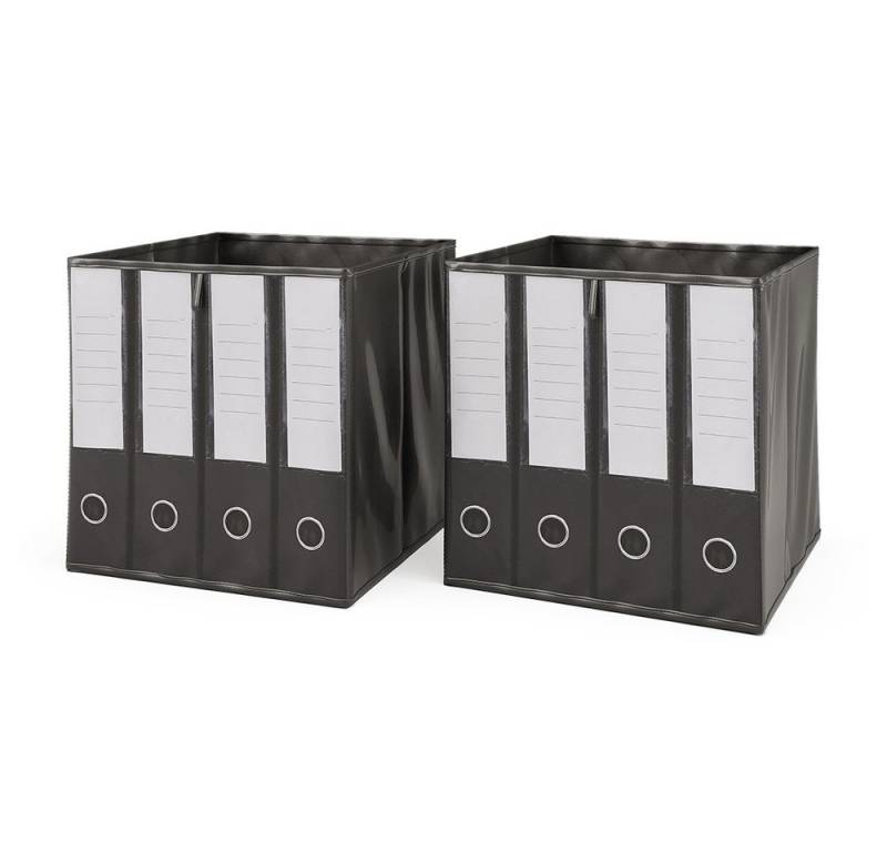 Vicco Faltbox, Schwarz, 30 x 30 cm 2er Set von Vicco