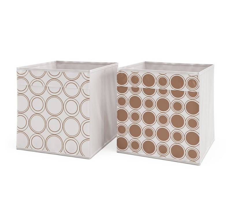Vicco Faltbox, Weiß/Gold, 30 x 30 cm 2er Set von Vicco