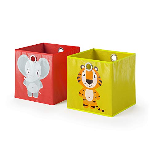 Vicco Faltbox 30x30, Rot/Gelb, 30 x 30 cm 2er Set von Vicco
