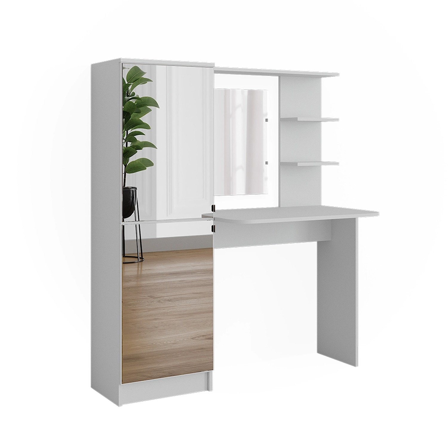 Vicco Frisierkommode Jasmin Weiß 123 cm mit Spiegel Vicco Frisierkommode Jasmin Weiß 123 cm mit Spiegel von Vicco
