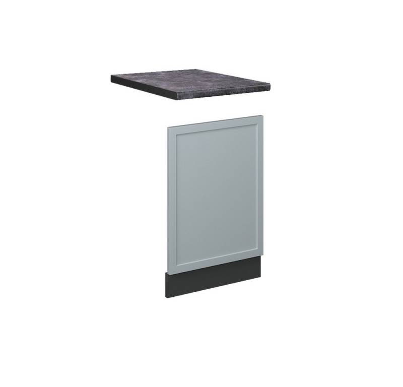 Vicco Frontblende Fame-Line, Hellblau-grau/Anthrazit, 45 cm, AP Anthrazit von Vicco