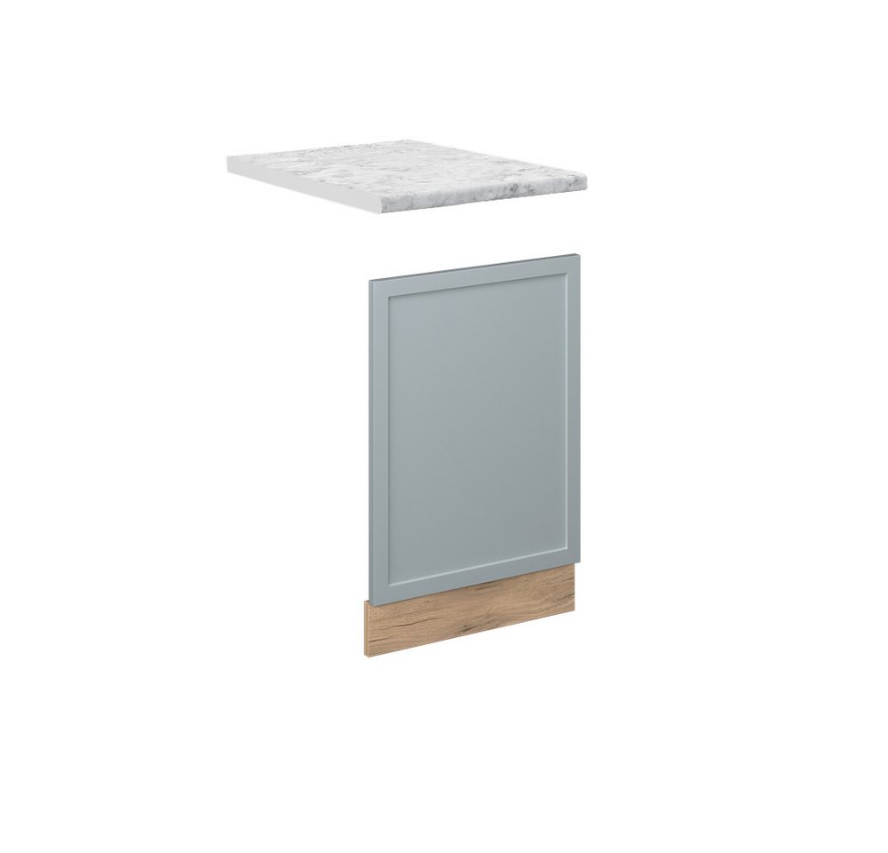 Vicco Frontblende Fame-Line, Hellblau-grau/Goldkraft Eiche, 45 cm, AP Marmor Vicco Frontblende Fame-Line, Hellblau-grau/Goldkraft Eiche, 45 cm, AP Marmor von Vicco