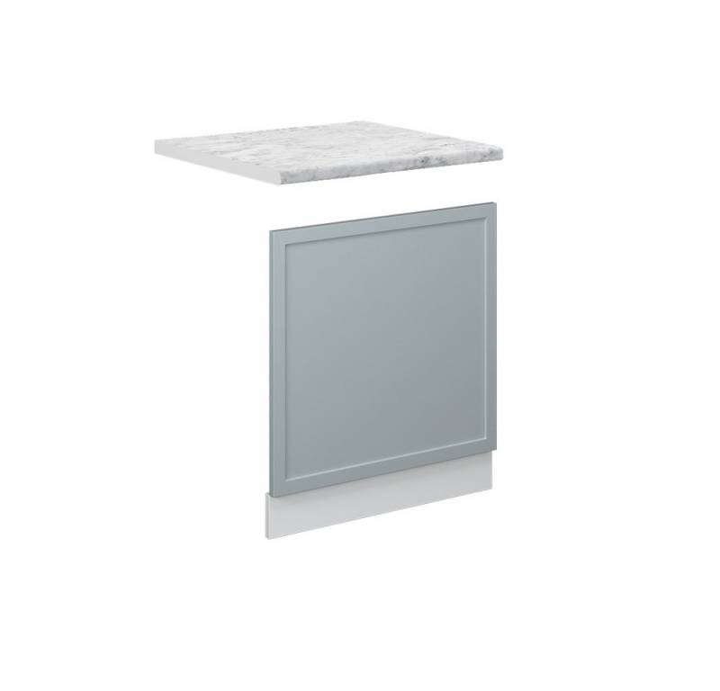 Vicco Frontblende Fame-Line, Hellblau-grau/Weiß, 60 cm, AP Marmor von Vicco