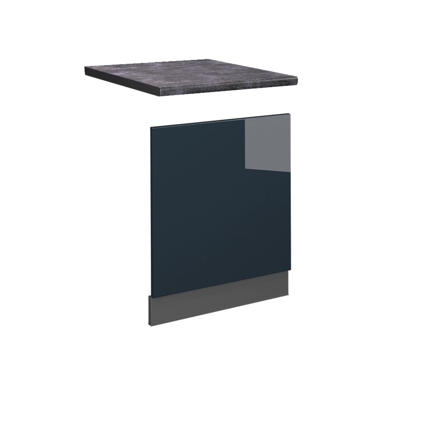 Vicco Frontblende Fame-Line Geschirrspüler Fronttür Dunkelblau Hochglanz 60 cm AP Anthrazit mit Anthrazit Korpus Vicco Frontblende Fame-Line Geschirrspüler Fronttür Dunkelblau Hochglanz 60 cm AP Anthrazit mit Anthrazit Korpus von Vicco