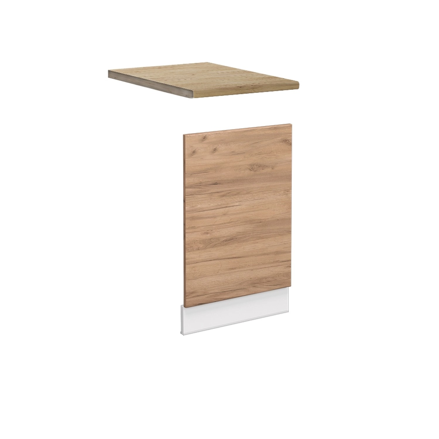 Vicco Frontblende Fame-Line Geschirrspüler Fronttür Goldkraft Eiche/Weiß 45 cm AP Eiche Vicco Frontblende Fame-Line Geschirrspüler Fronttür Goldkraft Eiche/Weiß 45 cm AP Eiche von Vicco