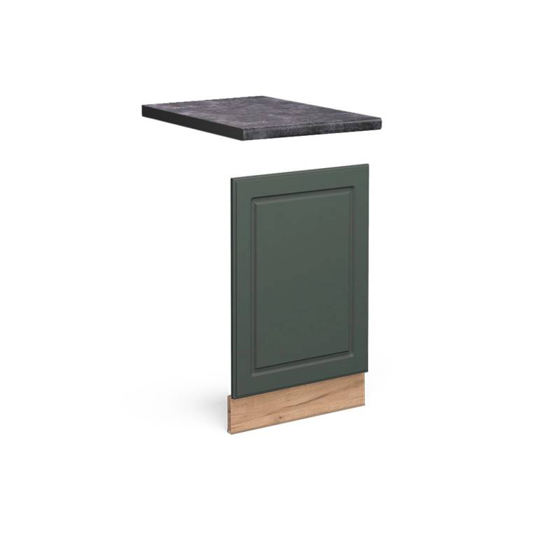Vicco Frontblende Fame-Line Grün-Gold Landhaus/Goldkraft Eiche 45 cm AP Anthrazit von Vicco