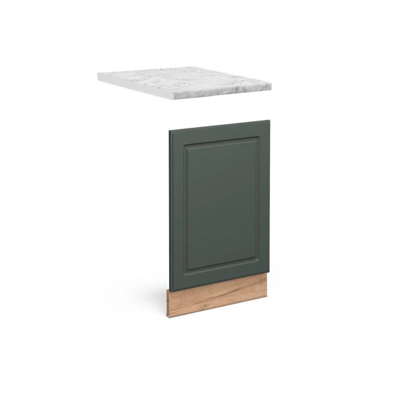 Vicco Frontblende Fame-Line Grün-Gold Landhaus/Goldkraft Eiche 45 cm AP Marmor von Vicco