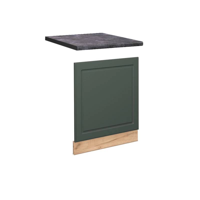 Vicco Frontblende Fame-Line Grün-Gold Landhaus/Goldkraft Eiche 60 cm AP Anthrazit von Vicco