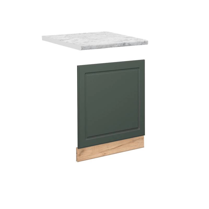 Vicco Frontblende Fame-Line Grün-Gold Landhaus/Goldkraft Eiche 60 cm AP Marmor von Vicco