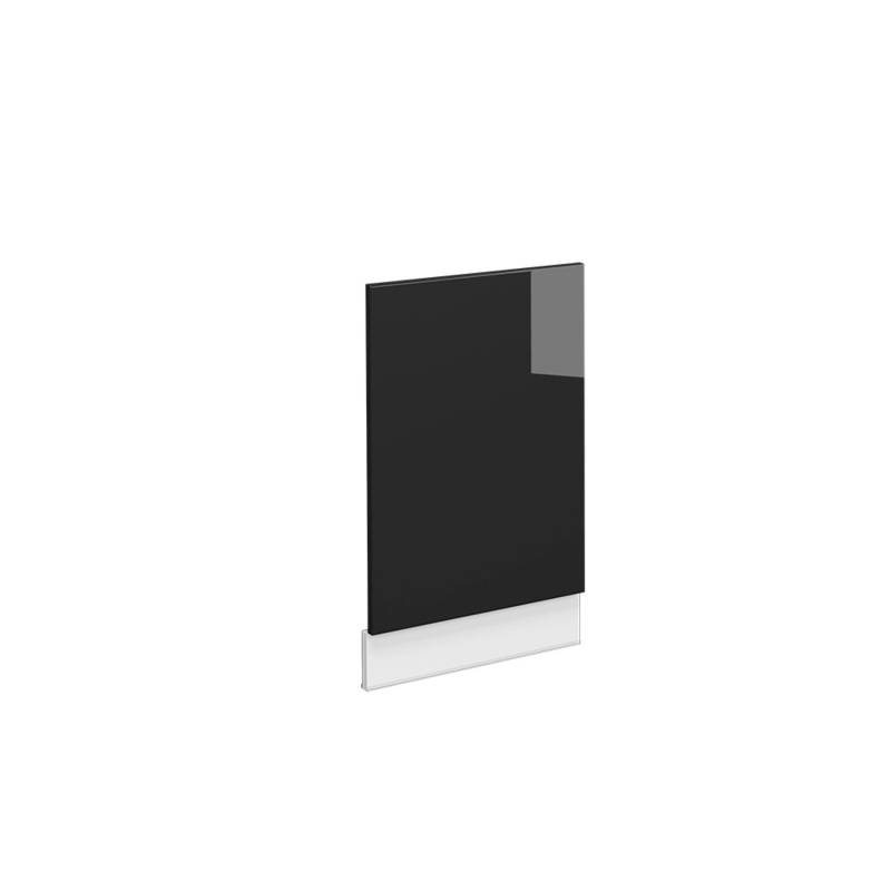 Vicco Frontblende Fame-Line Schwarz-Eiche Hochglanz/Weiß/Weiß 45 cm ohne Arbeitsplatte von Vicco